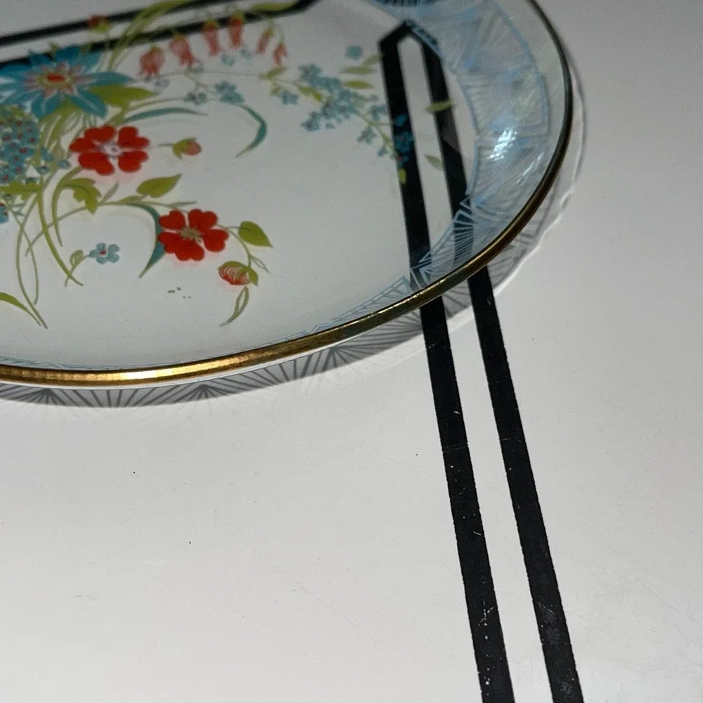 Mid Century Wildflowers Serving Tray, Bowls, & Plates‎ Set of 5